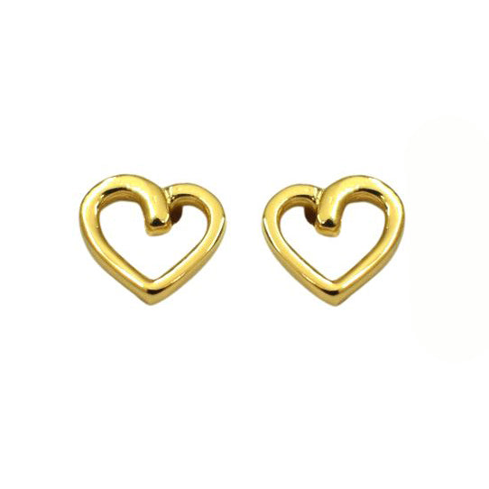 Mini Aretes White Hearts Collection